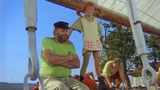 Pippi wchodzi na pokład Podfruwajki